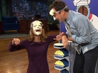 Savannah gets pie in the face, takes a spill