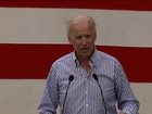 Biden presses the flesh at steak fry, fires up questions about '16 run