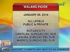 UB: Ilang klase sa Mindanao ngayong araw, suspendido dahil sa Bagyong Agaton