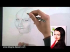 Apprendre à dessiner un visage (femme) partie 4