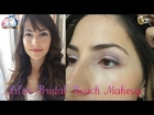 Lilac bridal beach makeup