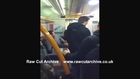 GATWICK EXPRESS FIGHT CAUGHT ON CAMERA - Chav spits causing fight