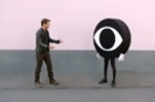 The Crazy Ones - James Wolk Chest Bump with Eye Guy