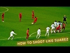 How To Shoot Like Ronaldinho & Suarez - Free Kick Tutorial by freekickerz