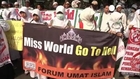 Indonesian Muslims protest against Miss World contest