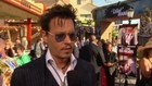 Johnny Depp hits the red carpet for The Lone Ranger premiere
