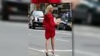 Cameron Diaz is a Lady in Red while Filming The Other Woman