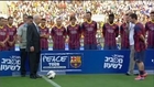 Barcelona visit Israel and Palestine for 'Peace Tour' – video